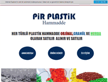 Tablet Screenshot of pirplastikhammadde.com